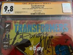 CGC SS 9.8 Transformers #1 Variant SIGNÉ par Daniel Warren Johnson & Ryan Ottley