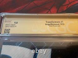 CGC SS 9.8 Transformers #1 Variant SIGNÉ par Daniel Warren Johnson & Ryan Ottley