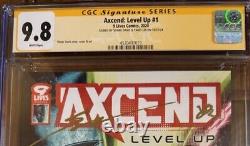 CGC Signature Series 9.8 Axcend Level Up #1 Signé par Shane Davis & Yanzi Lin