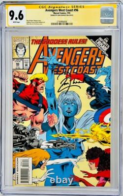 CGC Signature Series Noté 9.6 Marvel Avengers Côte Ouest #96 Autographe de Don Cheadle