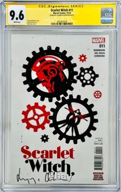CGC Signature Series Noté 9.6 Scarlet Witch #11 Auto Signée Elizabeth Olsen