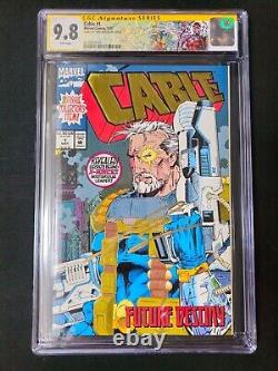 Cable #1 CGC 9.8 Couverture en relief doré signée par Josh Brolin