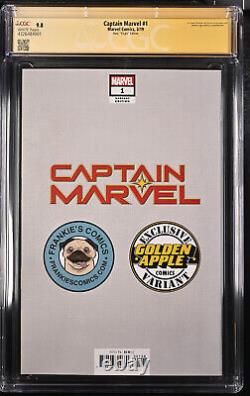 Capitaine Marvel #1 CGC 9.8 SS Signé par Stephanie Hans, Grade d'Investissement, Rare