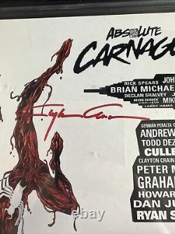 Carnage Absolu #1 CGC 9.8 SS Série de signatures Clayton Crain Scorpion Variant