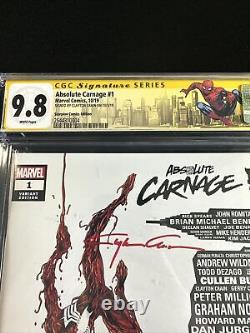 Carnage Absolu #1 CGC 9.8 SS Série de signatures Clayton Crain Scorpion Variant