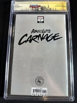 Carnage Absolu #1 CGC 9.8 SS Série de signatures Clayton Crain Scorpion Variant