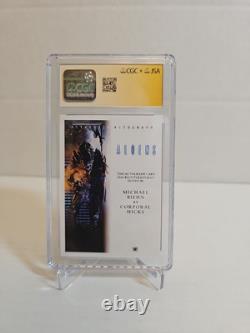 Carte de signature personnalisée de Michael Biehn MINT CGC 9 SÉRIE DE SIGNATURE LOT 594