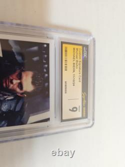 Carte de signature personnalisée de Michael Biehn MINT CGC 9 SÉRIE DE SIGNATURE LOT 594