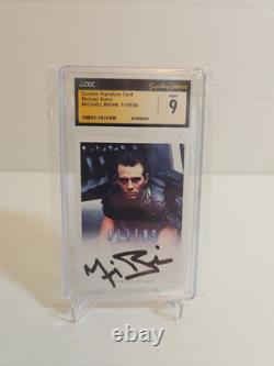 Carte de signature personnalisée de Michael Biehn MINT CGC 9 SÉRIE DE SIGNATURE LOT 594