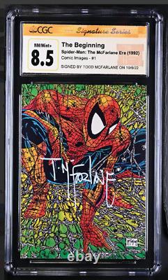 Cartes Spiderman CGC notées 1992 de la série Signature Todd McFarlane pour le 30e anniversaire