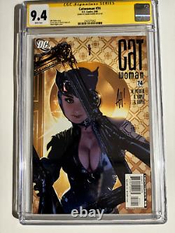 Catwoman #74 CGC 9.4 Pages Blanches Série de Signatures signée par Adam Hughes