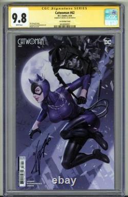 Catwoman n°62 CGC 9.8 SS signé Inhyuk Lee édition variante faible tirage 7 très rare