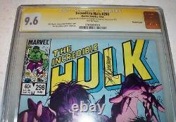 Cgc 9.6 Incredible Hulk #298 Série Signature Buscema De Sal Avec Double Cover