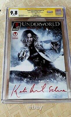 Cgc 9.8 Série De Signatures Guerres Du Sang Dans Le Monde #1 Kate Beckinsale Auto Selene