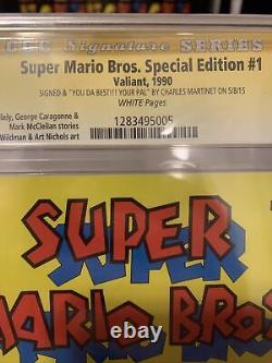 Cgc 9.8 Super Mario Bros Édition Spéciale 1 Cgc Série De Signature Argent Signé