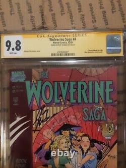 Cgc Signature Série 9.8 Signé Roy Thomas Wolverine Saga #4 (1989) White Pgs