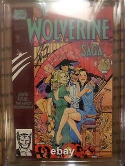 Cgc Signature Série 9.8 Signé Roy Thomas Wolverine Saga #4 (1989) White Pgs