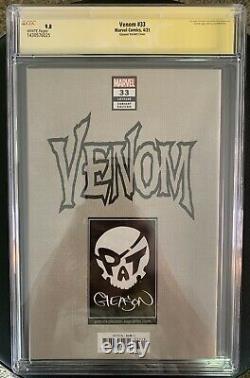Cgc Signature Série Venom#33 Marvel Comics 4/21 Signé 3/6/21 Gleason Virgin