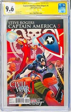 Cgc Signature Series Grade 9.6 Captain America Steve Rodgers #5 Chris Evans Auto