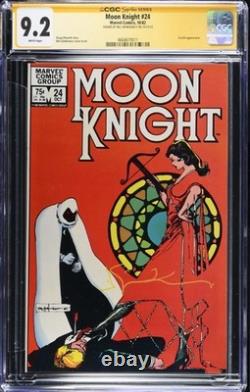 Cgc Ss Signature Series 9.2 Moon Knight #24 signé par Bill Sienkiewicz
