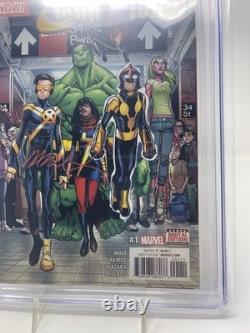 Champions #1 CGC 9.8 Série de signatures Humberto Ramos Signé Marvel 2016