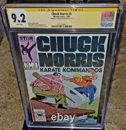 Chuck Norris Kommandos de Karaté n°3 Marvel Comics CGC 9.2 Signature Series
