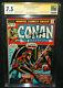 Conan The Barbarian #23 Roy Thomas 1er Red Sonja Cgc Signature Series 7.5 1973