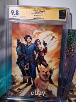 Cowboy Bebop 1 CGC 9.8 SÉRIE DE SIGNATURES Bam Comics Virgin Creees Hyunsung Lee x2