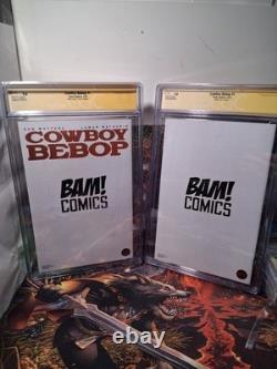 Cowboy Bebop 1 CGC 9.8 SÉRIE DE SIGNATURES Bam Comics Virgin Creees Hyunsung Lee x2