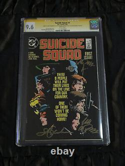 DC 1987 Escadron Suicide #1 CGC 9.6 NM+ Ostrander, Chaykin & McDonnell SIGNÉ x3