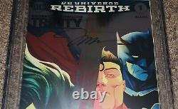 DC Comics Trinity #1 Cgc Rebirth Foi Couver 2016 Cgc Signature Series Jim Lee