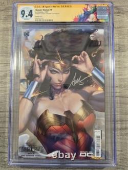 DC Comics Wonder Woman #1 Étiquette Personnalisée CGC Signature Series de Stanley Artgerm Lau