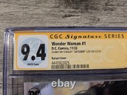 DC Comics Wonder Woman #1 Étiquette Personnalisée CGC Signature Series de Stanley Artgerm Lau