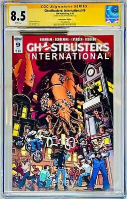 Dan Aykroyd a signé Ghostbusters International #9, évalué CGC Signature Series Graded 8.5.