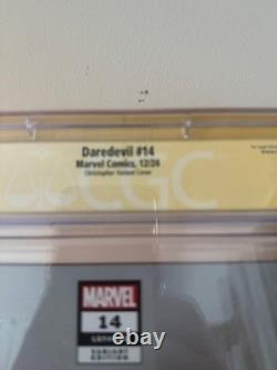 Daredevil #14 CGC Signature Series 9.8 Signé John Tyler Christopher