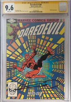 Daredevil #186 CGC 9.6 Série Signature Signée par Frank Miller