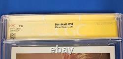 Daredevil #191 CGC SS 9.8 Signé Frank Miller Marvel 1983 Bullseye