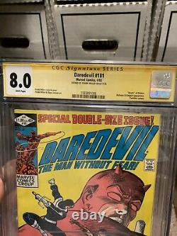 Daredevil Marvel Comics #181 Cgc Signature Series 8.0 Signé Frank Miller Comic
