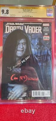 Darth Vader #6 CGC 9.8 SS, citation d'Ian McDiarmid 'Je suis le Sith' Série de signatures