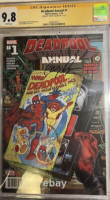 Deadpool #1 Annuel CGC 9.8 SS Série Signature avec couverture de Scott Koblish. ÉNORME pour l'Univers cinématographique Marvel (MCU).