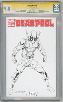 Deadpool #50 Blanc CGC 9.8 Série de Signatures Dessin Marat Mychaels Marvel