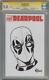 Deadpool #50 Blank Cgc 9.8 Série Signature Signée Mike Mckone Sketch Marvel