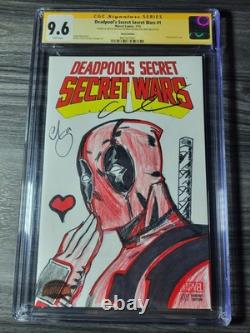 Deadpool Esquisse par Esau & Issac Escorza CGC SS Série Signature 9.6. 1 D'UN GENRE