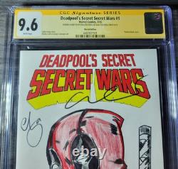 Deadpool Esquisse par Esau & Issac Escorza CGC SS Série Signature 9.6. 1 D'UN GENRE