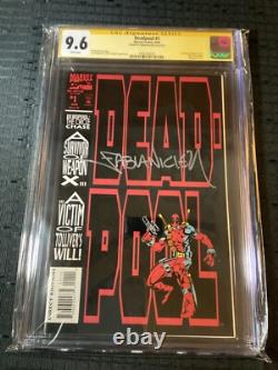 Deadpool La Chasse Circulaire Série Limitée #1 CGC Signature 9.6 Fabian Nicieza