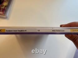 Deadpool Sept Massacres 1 CGC SS 9.8 Série Signature Frank Miller RARE