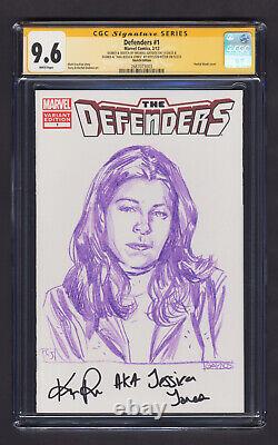 Defenders #1 9.6 CGC Signature Series - Croquis de Gaydos et signé par Ritter