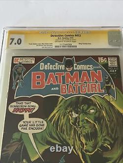 Detective Comics #413 Cgc Ss 7.0f/vf Owithwht Pagesneal Adams Signature Series