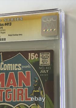 Detective Comics #413 Cgc Ss 7.0f/vf Owithwht Pagesneal Adams Signature Series
