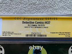 Détective Comics #437 DC 1973 Série De Signature Signée! 1ère Application De Manhunter